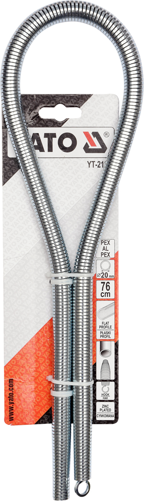 Innvendig rørbøyefjær Yato YT-21851; 20 mm/76 cm