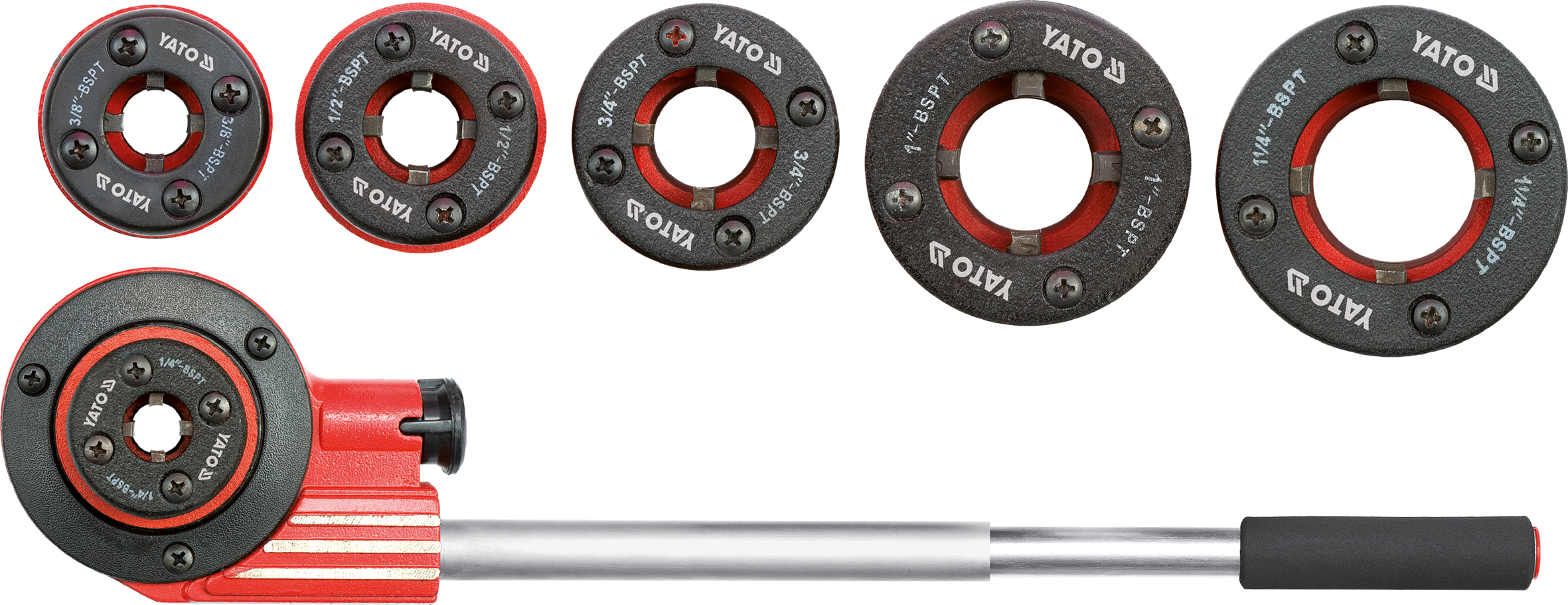 7 delers gjengesett Yato YT-2900