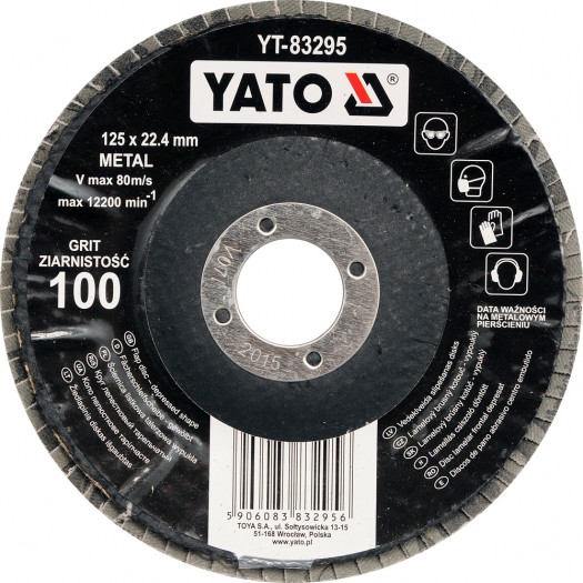Lamellrondeller Yato YT-83291; P36; 125x22 mm