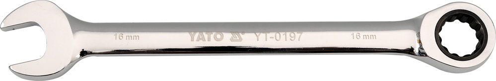 Fastnøkkel med skralle Yato YT-0200; 19 mm