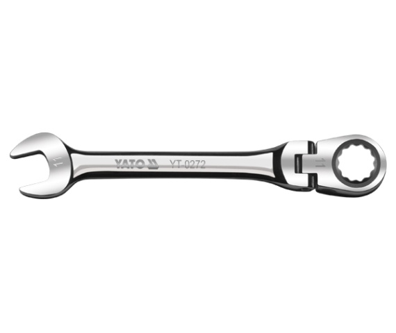 Fastnøkkel med skralle Yato YT-0272; 11 mm