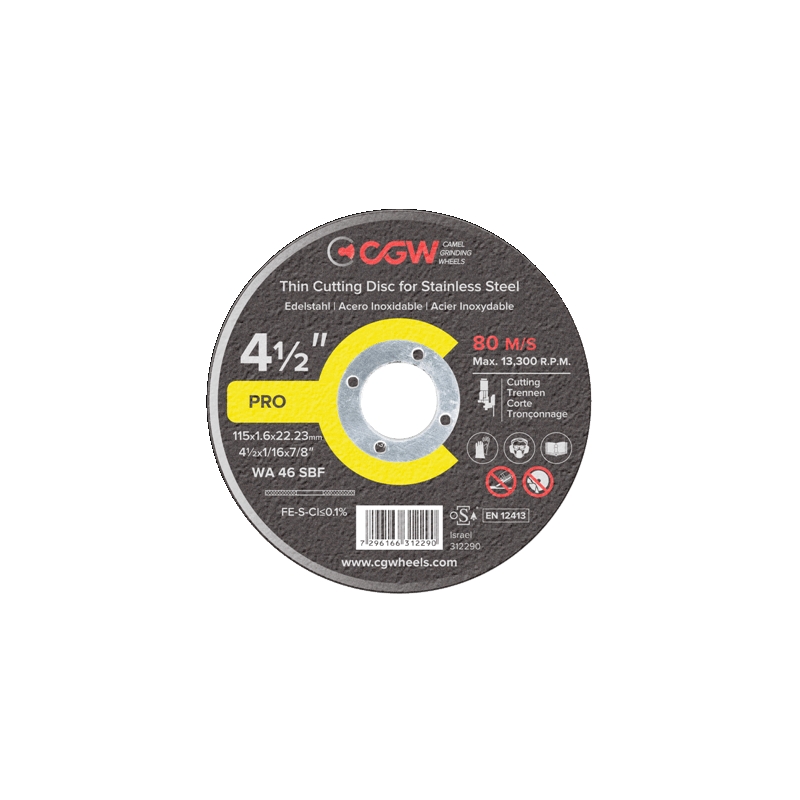 Sagblad for metall CGW; 230x2,0x22,23 mm; WA 36 SBF INOX