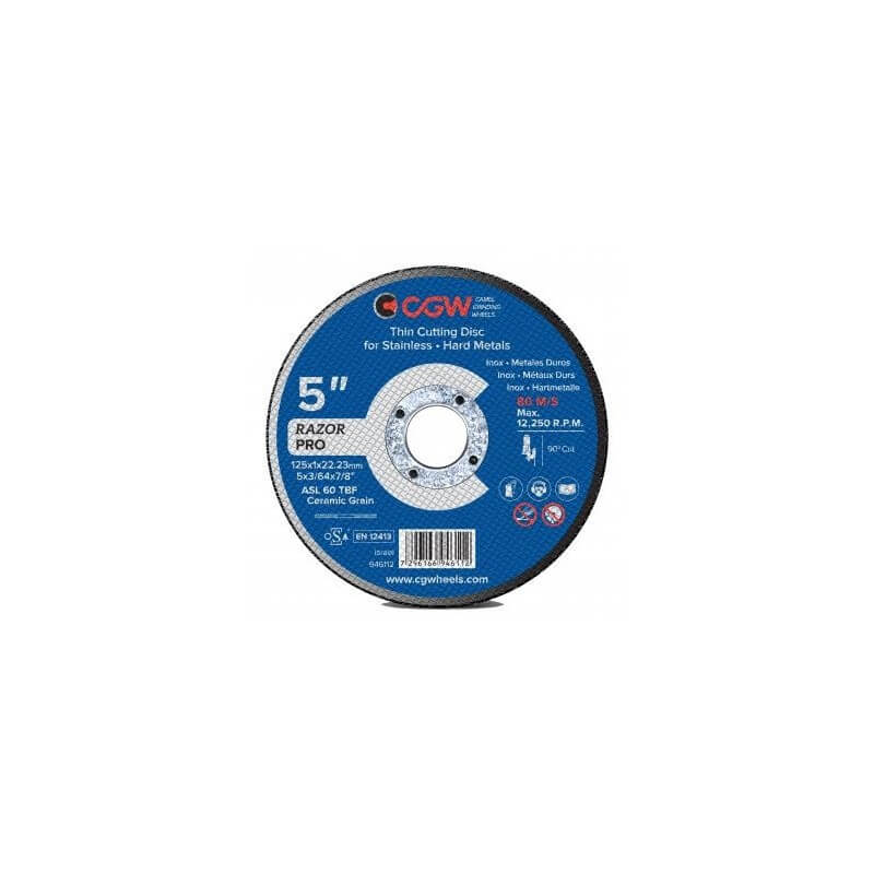 Sagblad for metall CGW Razor; 125x1,0x22,23 mm; ASL 60 TBF
