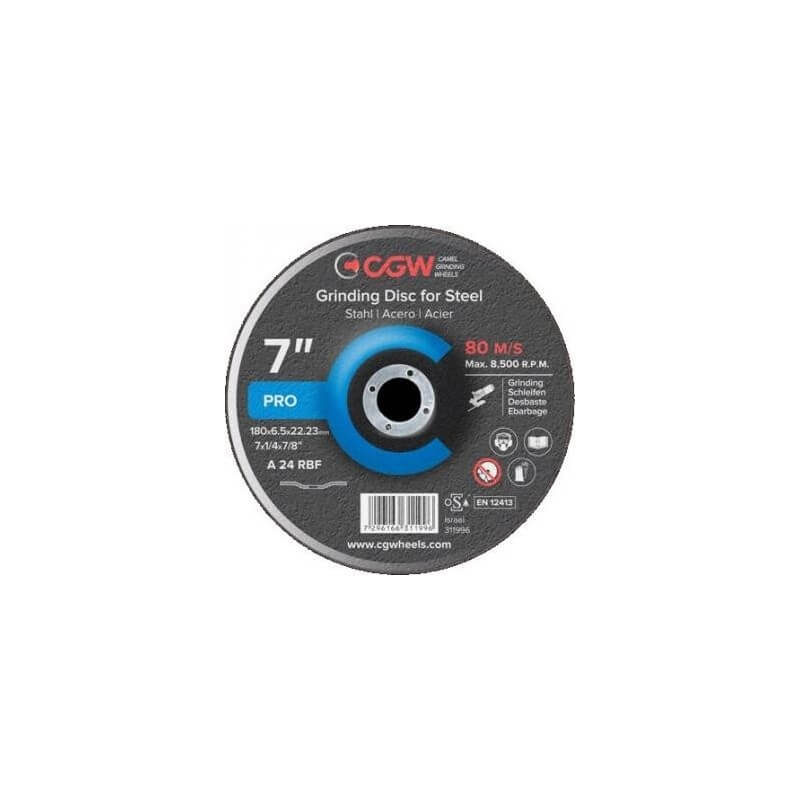 Navrondell for metall CGW; 230x6,5x22,2 mm; A 24 RBF