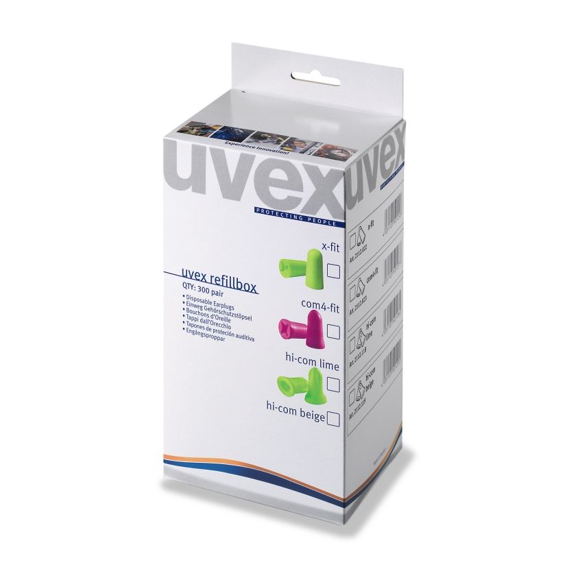 Ørepropper Uvex X-fit; REFILL One2Click; 37 dB; 300 stk