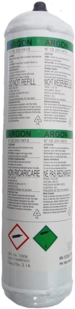 Gass Telwin Argon; 1 l; engangsbruk