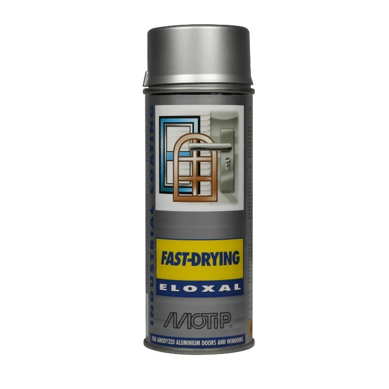 Maling Motip ELOXALSPRAY SILVER; 400 ml; sølv