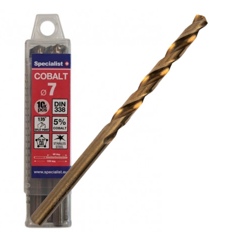 Bor for metall Specialist Cobalt; 7x109 mm; 10 stk