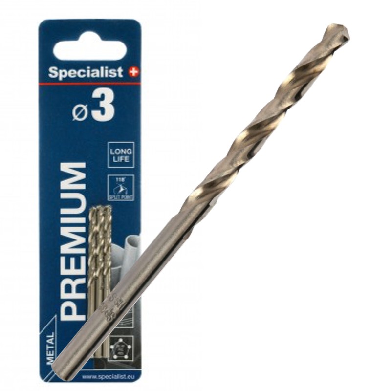 Bor for metall Specialist Premium; 3x61 mm; 3 stk