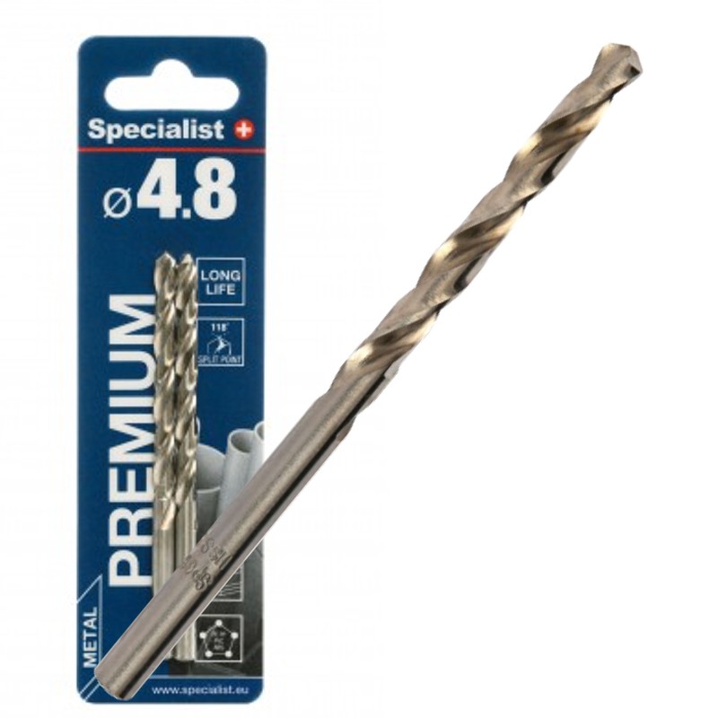 Bor for metall Specialist Premium; 4,8x86 mm; 2 stk