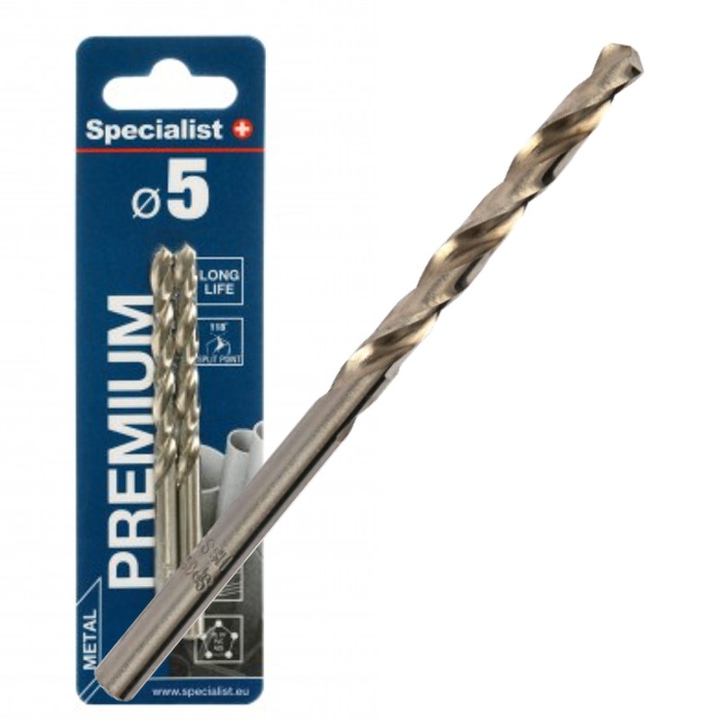 Bor for metall Specialist Premium; 5x86 mm; 2 stk