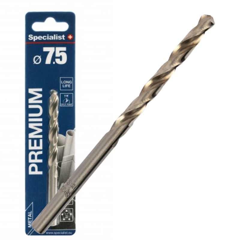 Bor for metall Specialist Premium; 7,5x109 mm