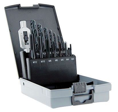 Bore- og tappesett Tivoly TFT TSX HSS; 14 stk. + holder