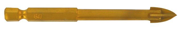Borsett for glass og keramikkfliser Tivoly; 6x65 mm; HEX; 1/4''