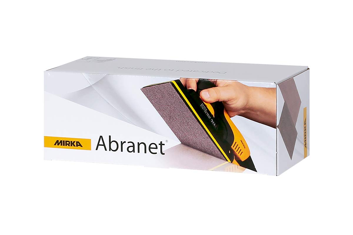 Nettmønstret slipepapir Mirka Abranet; 70x198 mm; P240