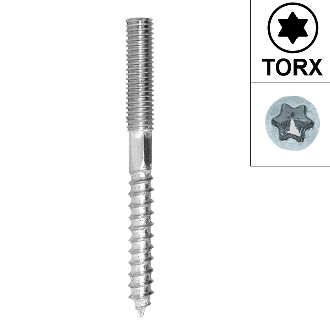 Gjengesteng Fischer STST; 8x120 mm; TX; 100 stk