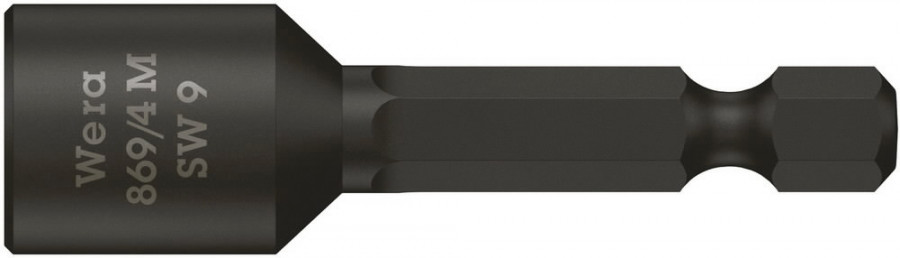 Bitspipe Wera 869/4 M; 1/4''; 9x50 mm; med magnet