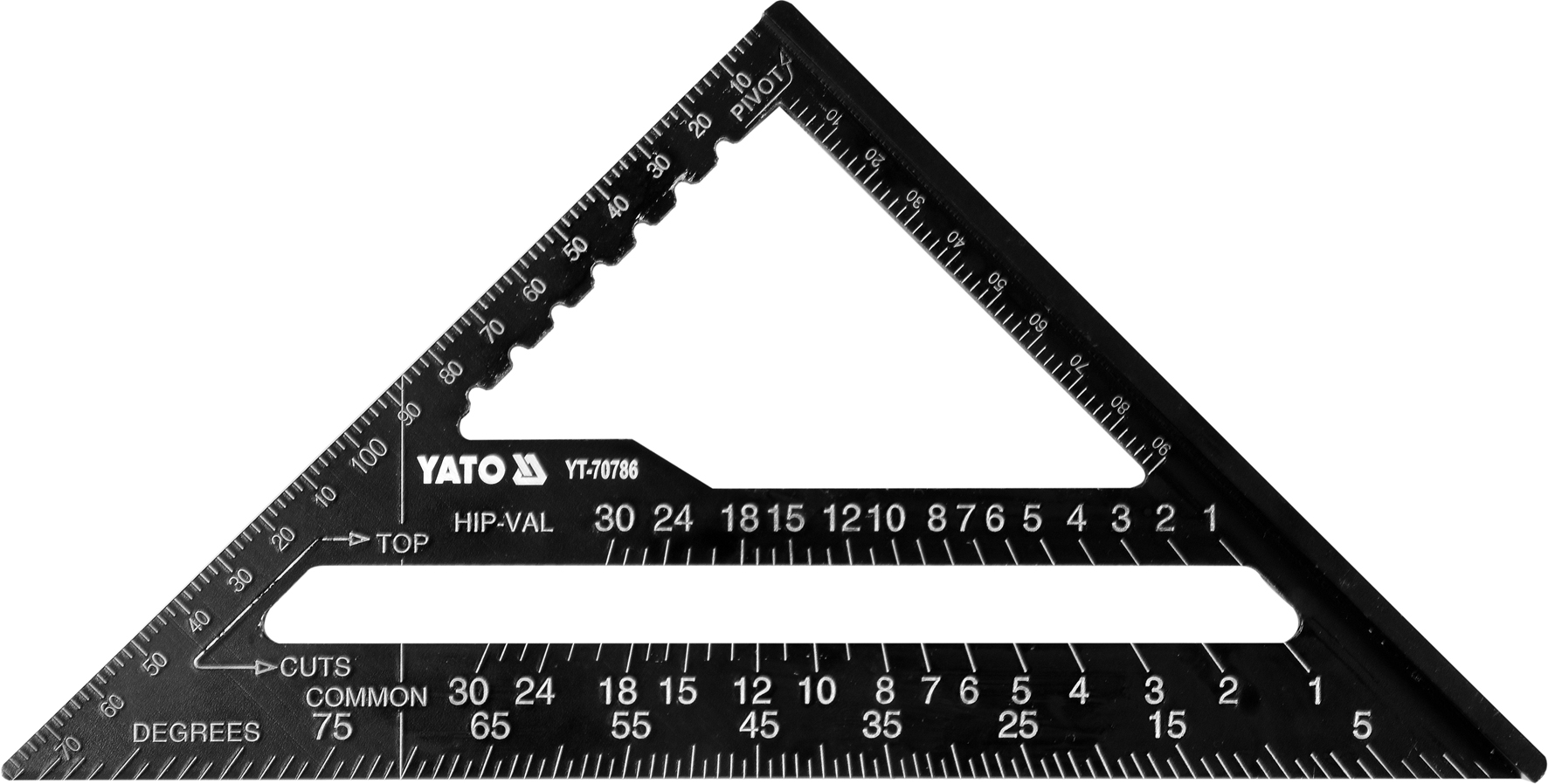 Vinkelmåler Yato YT-70786; 180 mm; aluminium
