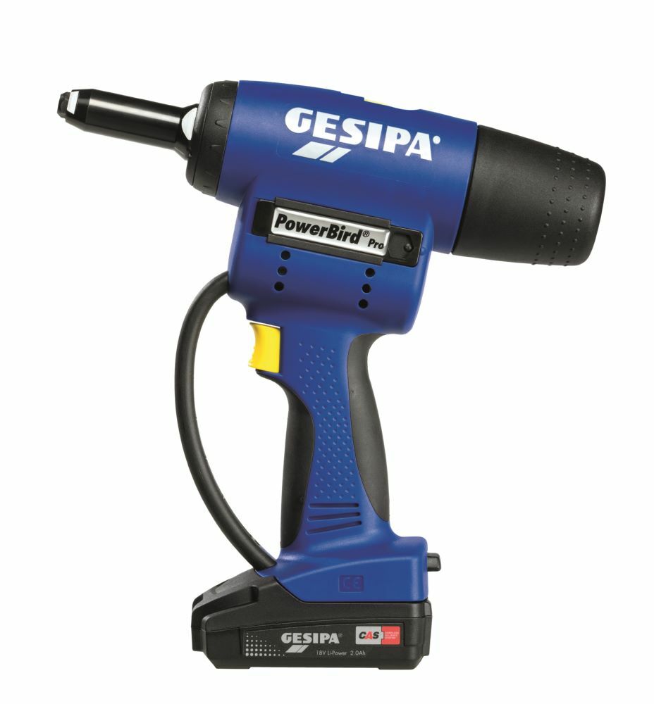 Ledningsløs naglepistol Gesipa PowerBird PRO CAS; 18 V; 1x2,0 Ah batt.