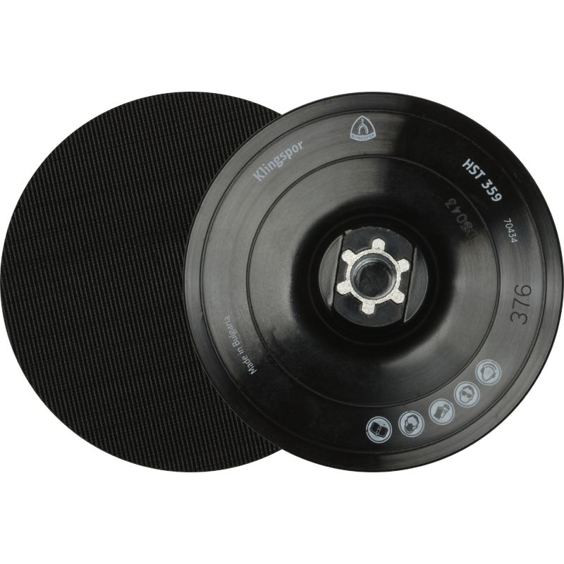 Selvklebende slipeplate Klingspor ST 359; 180 mm; M14; 1 stk
