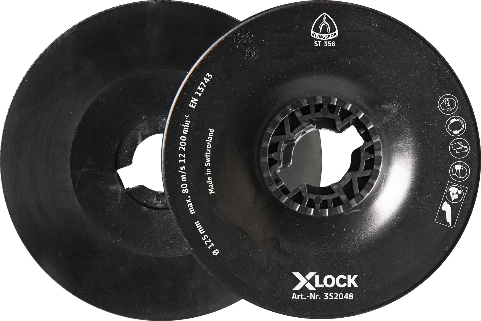 Støtterondell til fiberskive Klingspor ST 358; 125 mm; X-LOCK