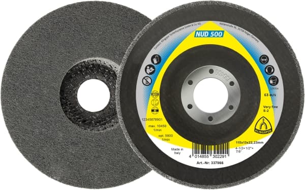 Slipeduk Klingspor NUD 500; CO; 115x13x22,23 mm; 5 stk