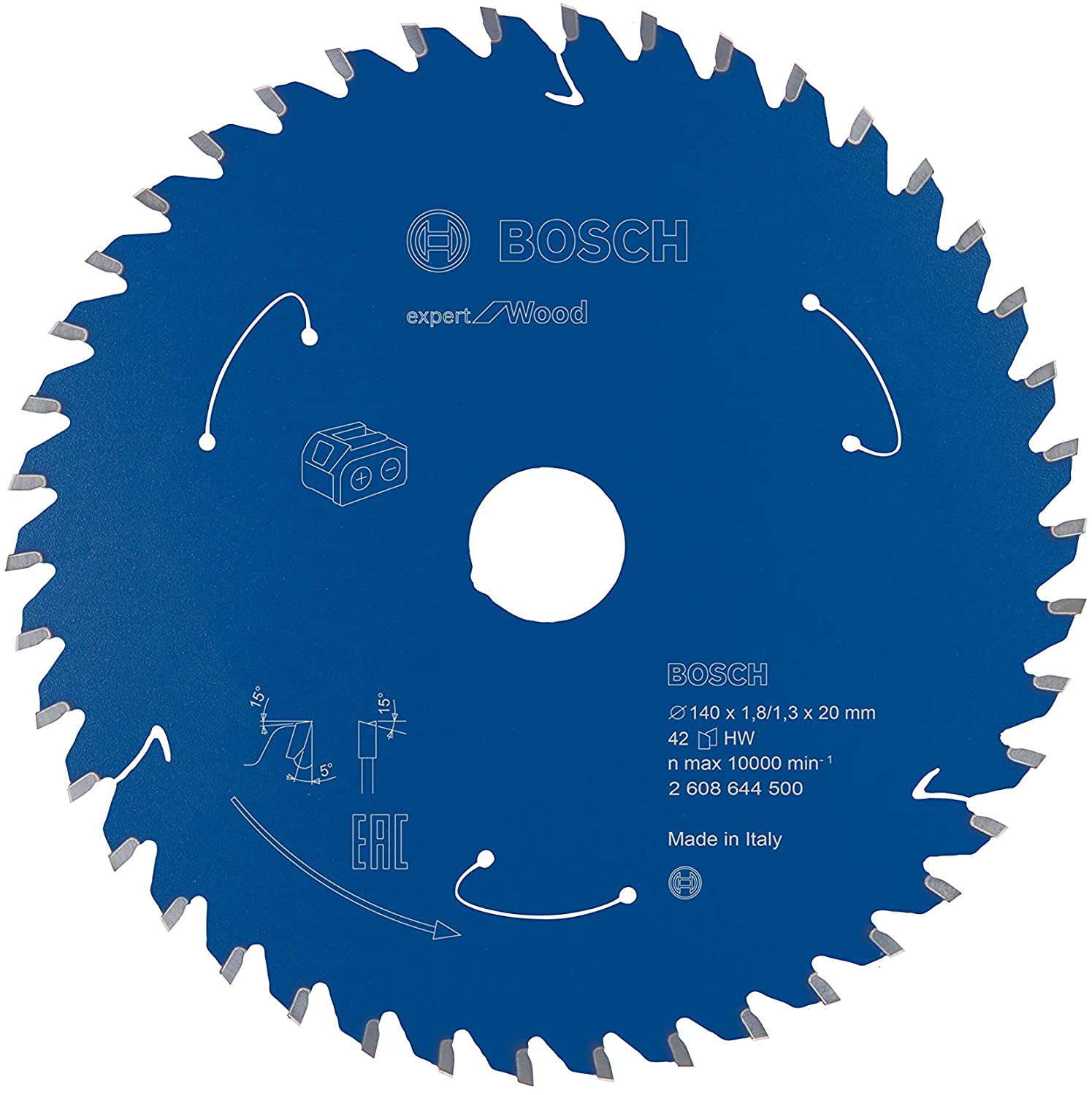 Sagblad for tre Bosch Expert for Wood; 140x20 mm; Z42; 5°