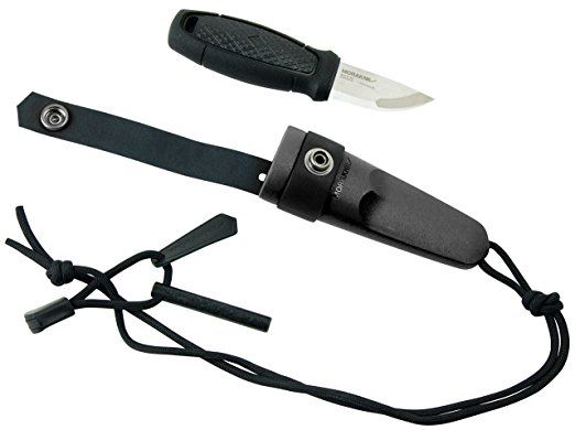 Kniv Morakniv Eldris Black Kit 12629; 143x59 mm; med gnisttenner