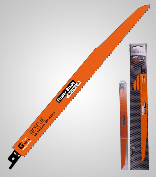 Tigersagblad GSON Tigerblade Rescue; 300x22x1,6 mm; 10 TPI; 5 stk