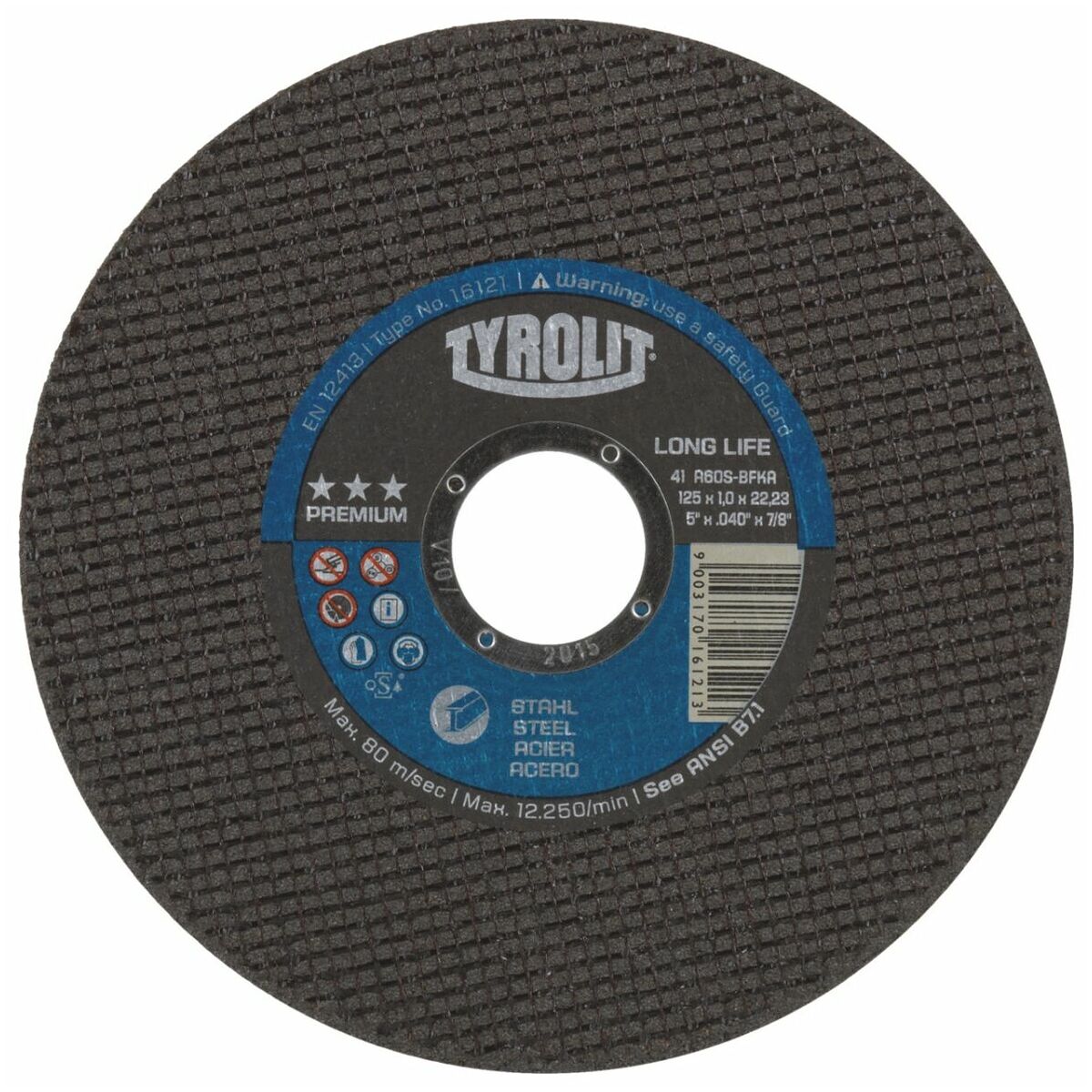 Abrasiv kappeskive Tyrolit 34332760; 41F; 230x1,9x22,23 mm; A46S-BFP