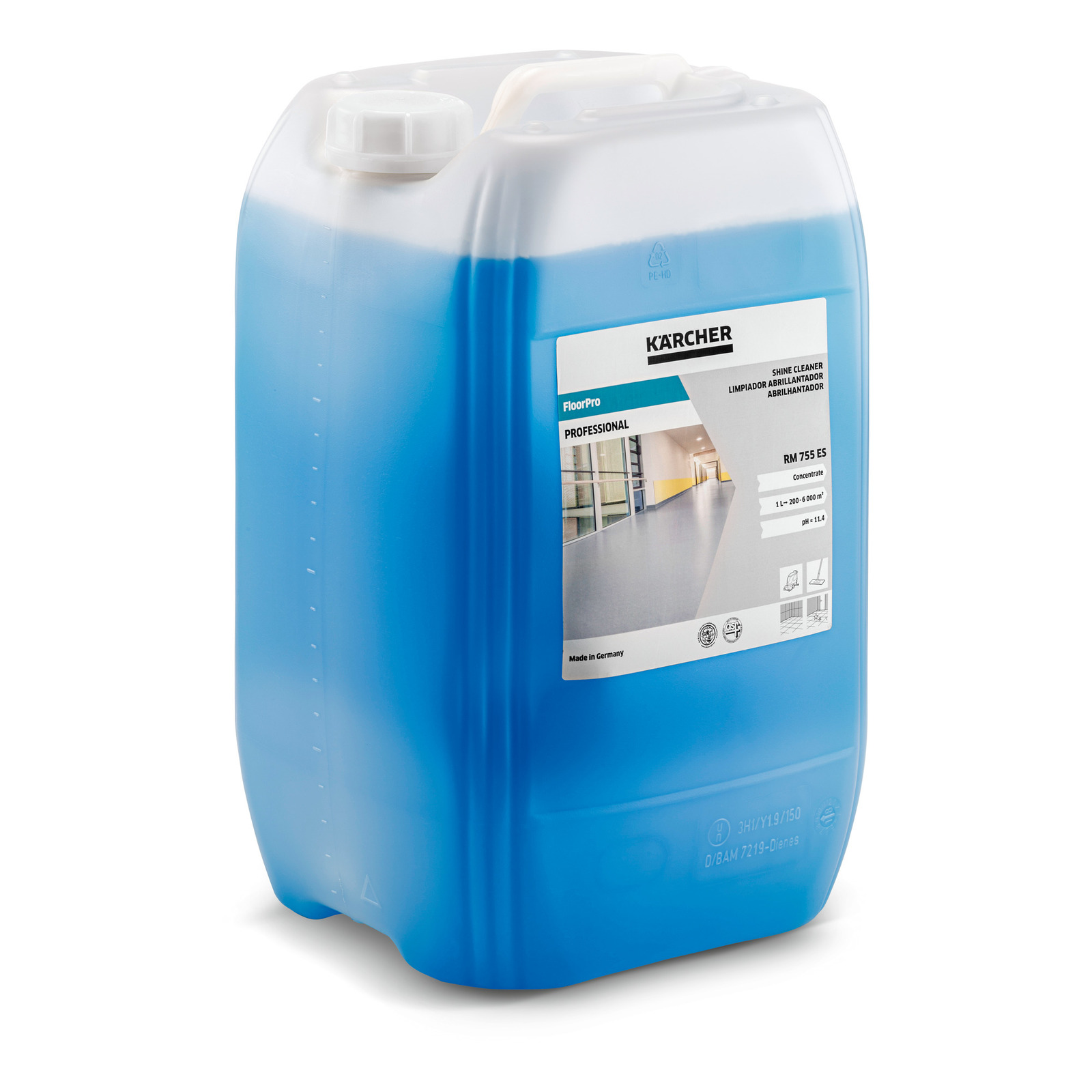 Rengjøringsmiddel for gulv Karcher FloorPro Shine RM 755; 20 l