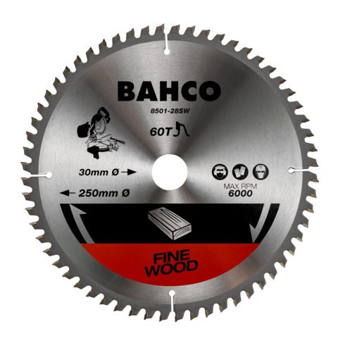 Sagblad for tre Bahco 8501-305-30-60SW; 305x30 mm; 60T; 0°