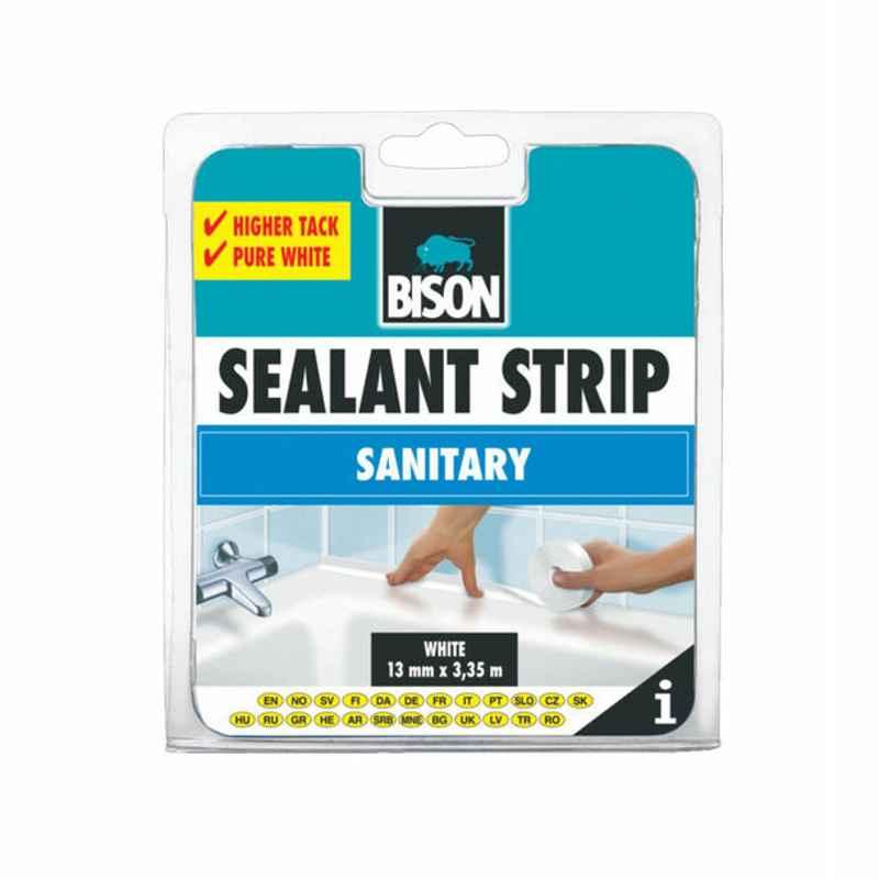 Isoleringstape Bison 6302090; 13 mm; 3,35 m; hvit