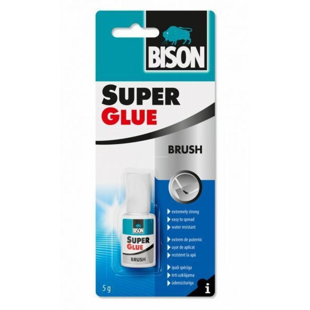 Lim Bison 6301789 Super Glue With Brush; 5 g