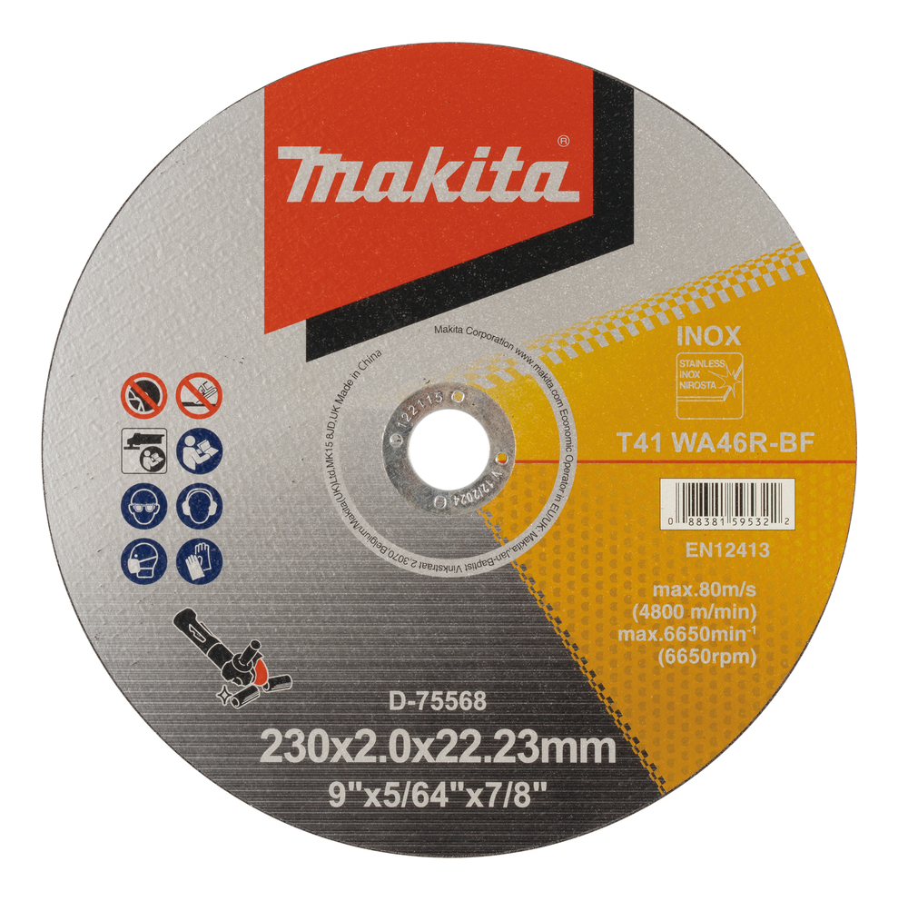 Kappeskive Makita D-75568; 230x2,0x22,23 mm