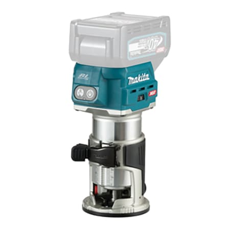 Batteridrevet kantfres Makita RT001GZ04; 40 V (uten batteri og lader)