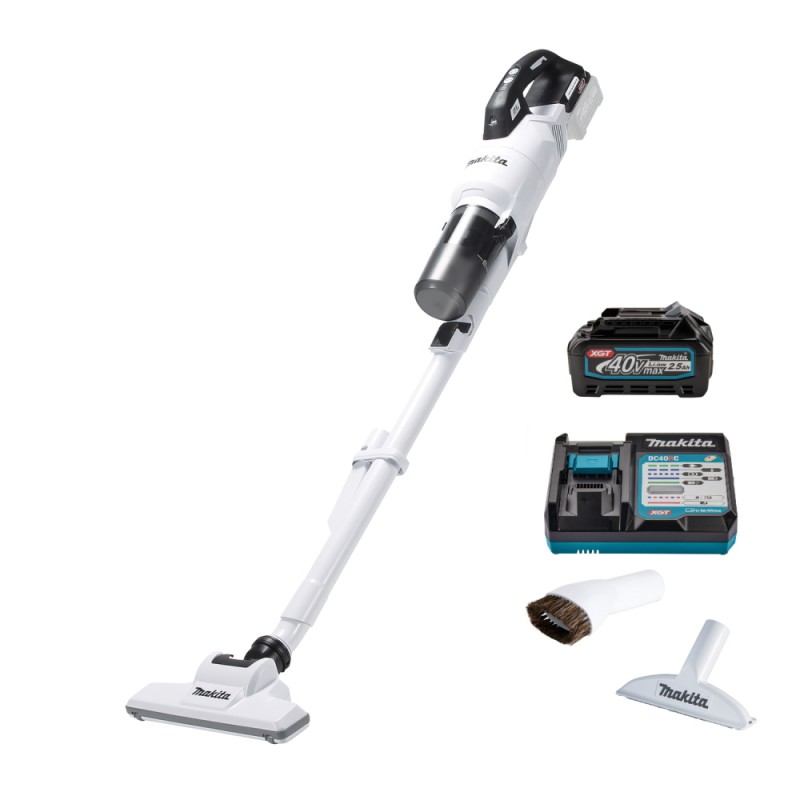 Trådløs støvsuger Makita CL003GD108; 40 V; 1x2,5 Ah batt.