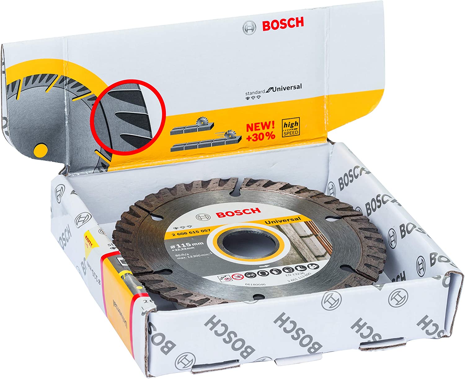 Diamantkappeskive Bosch Standard for Universal; 115x22,23 mm; 10 stk