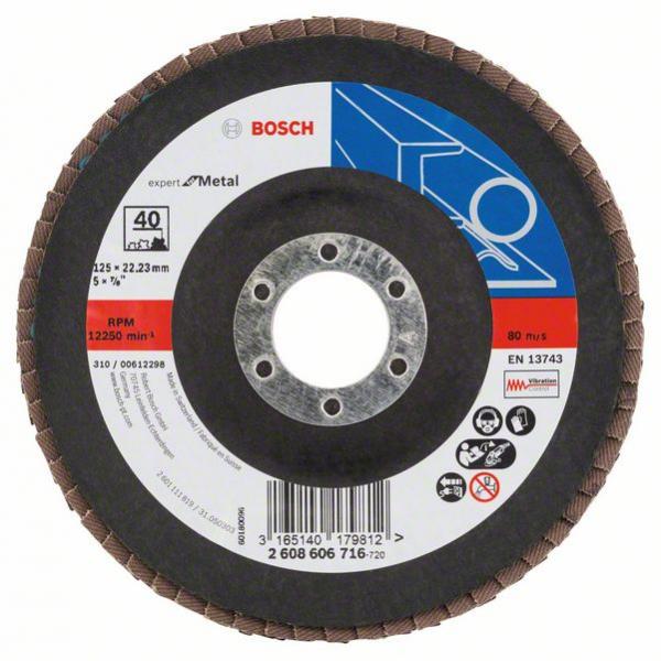 Lamellrondeller Bosch Expert for Metal X551; 115 mm; K120