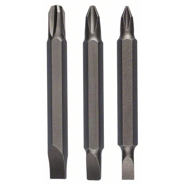 Vendbar bits Bosch 2609255959; S0,6x4,5-PH1; S0,8x5,5-PH2; S1,2x6,5-PH3; 1/4''; 60 mm; 3