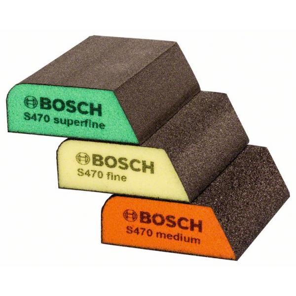 Poleringssvamp Bosch 2609256F15; 97x69x26 mm; 3 stk