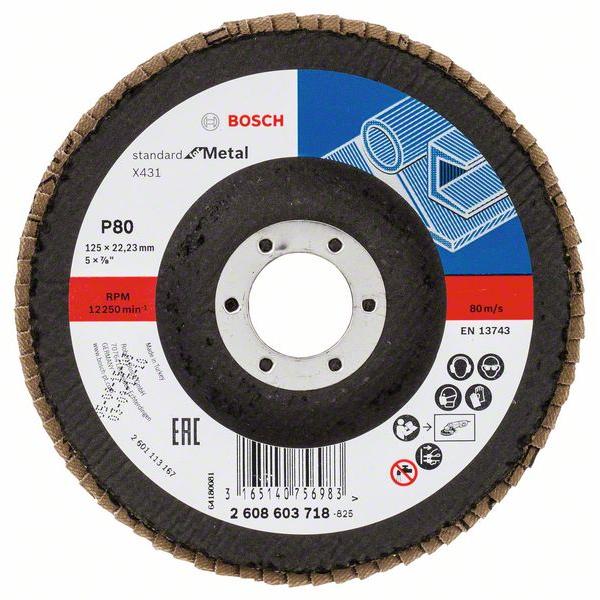 Lamellrondeller Bosch Standard for Metal 2608603712; 115x22,23 mm; K40