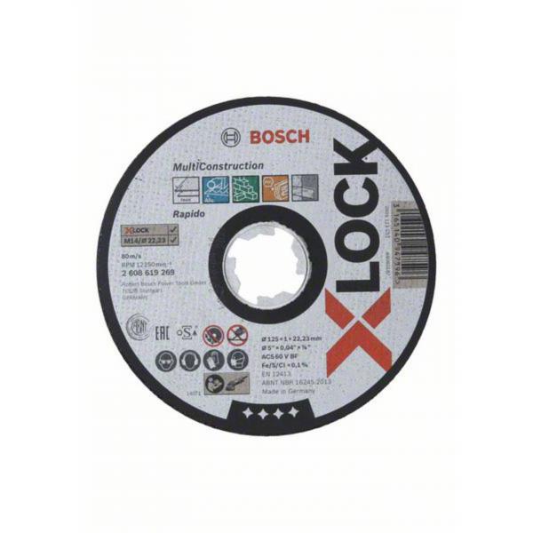 Abrasiv kappeskive Bosch 2608619270; 125x22,23 mm; X-Lock