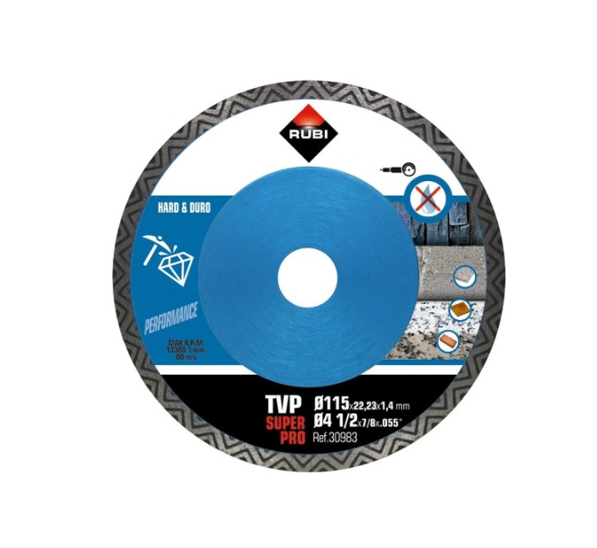 Diamantkappeskive Rubi TVP 115 SUPERPRO; 115 mm