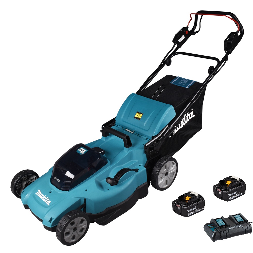 Gressklipper Makita DLM539CT2; 2x18 V; 2x5,0 Ah batt.