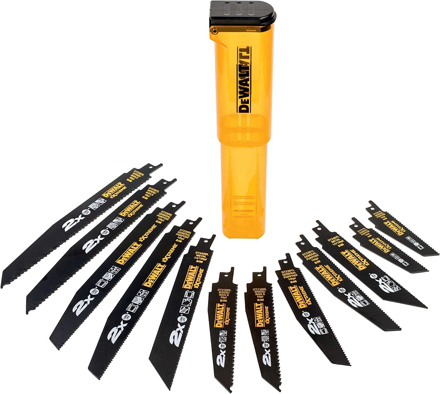 Tigersagbladsett DeWalt DT2441L-QZ; 12 stk