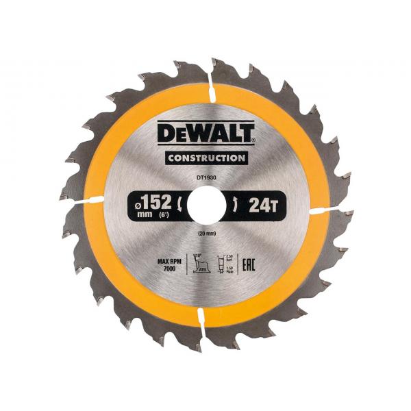Kappeskive DeWalt DT1933-QZ; 165x20 mm; Z18