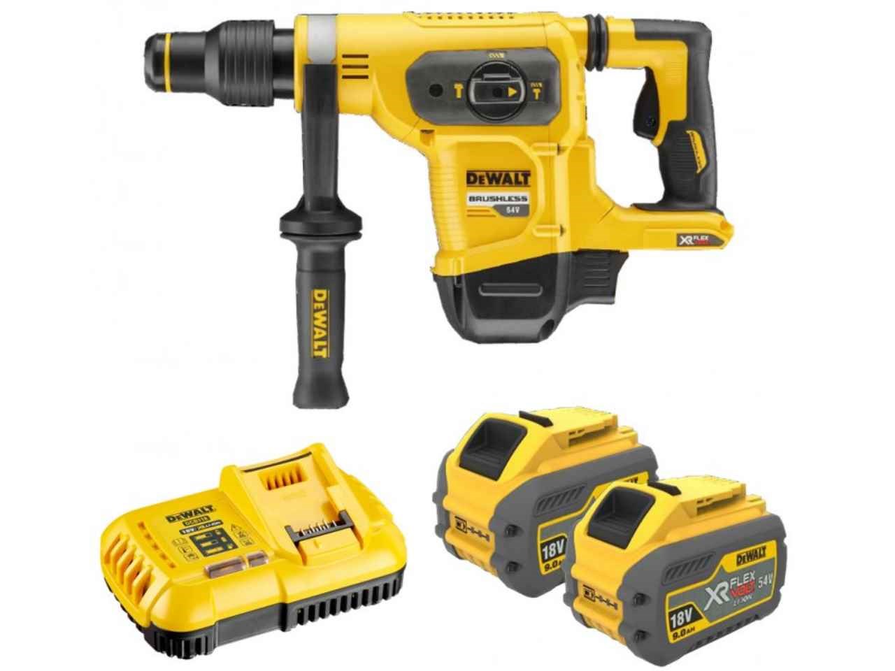 Borhammer DeWalt DCH481X2; 6,1 J; SDS-max; 54 V; 2x9,0 Ah batt.