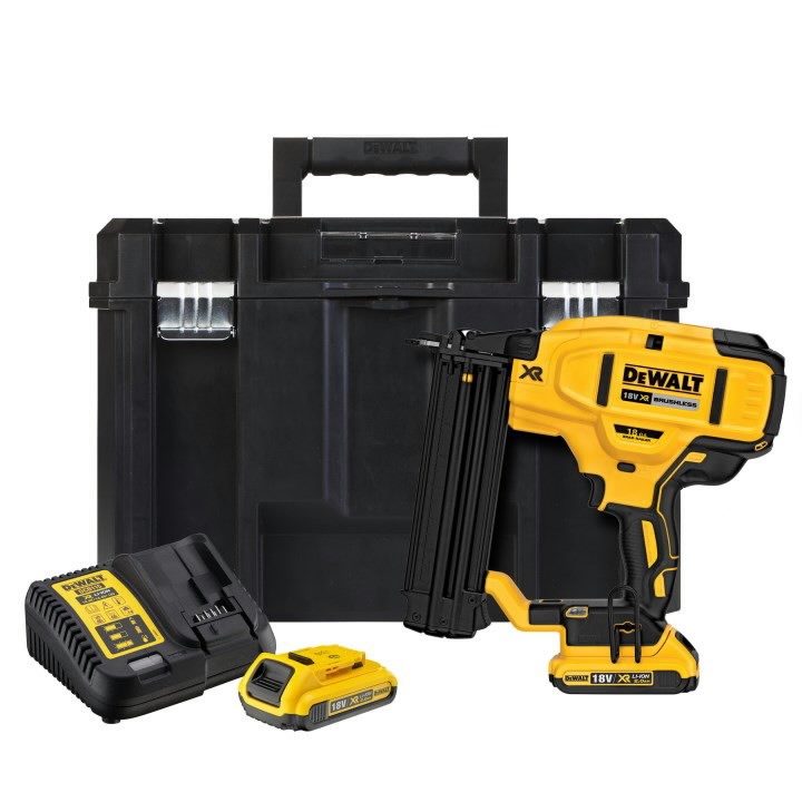Batteridrevet spikerpistol for byggeplasser DeWalt DCN680D2; 18 V; 2x2,0 Ah batt.