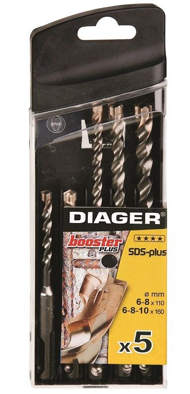 Borsett for betong Diager 104B; 6/8/10 mm; 5 stk
